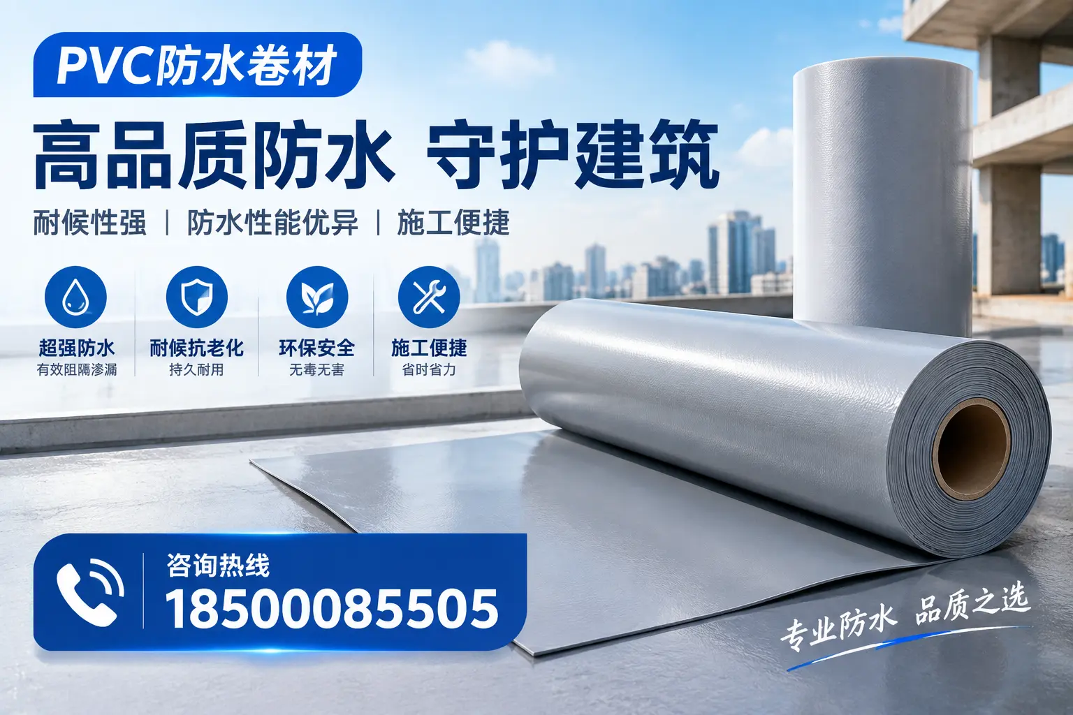 PVC防水卷材的防水效果评测，适合荆门的科学依据